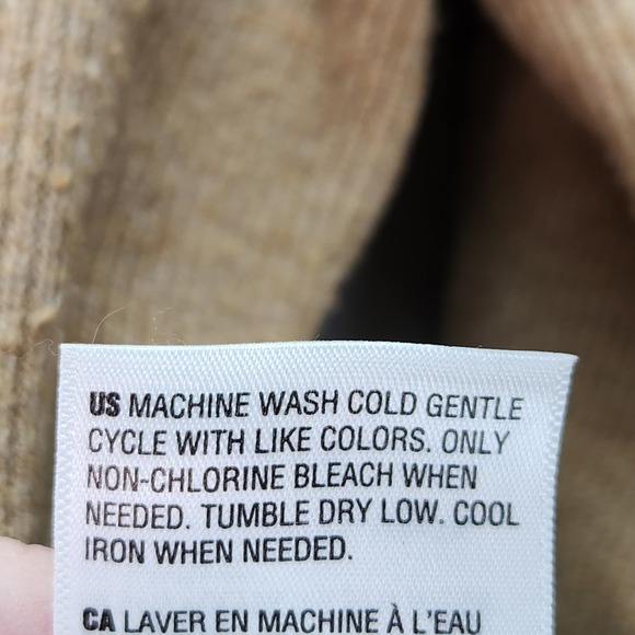 On 34th Sweater Womens Small Warm Camel Heather Raglan Sleeve Crewneck Office - Picture 7 of 7